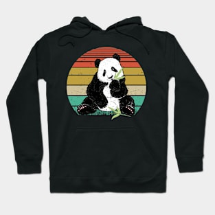 Retro Sunset Panda Hoodie